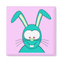 Funny Bunny Easter Magnet