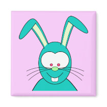 Funny Bunny Easter Magnet