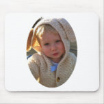 funny bunny, easter surprise, baby boy mouse pad