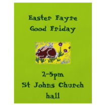 Funny Bunny Eastertime Flyer Design