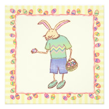 Funny Bunny Party Invite