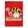 Funny Buzz Kill Bee Greeting Card