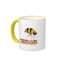 Funny Buzz Kill Bee mugs by cutespot Funny Buzz Kill Bee mugs