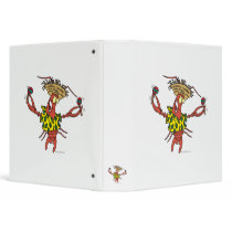 funny calypso lobster vinyl binders