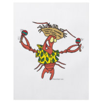 funny calypso lobster full color flyer