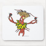 funny calypso lobster mouse pad