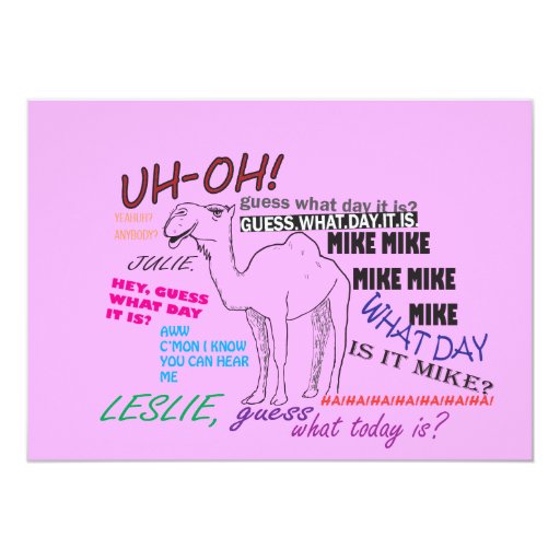 funny camel hump day graduation announcement