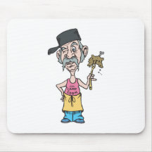 funny camp cook with mush slop mouse pad