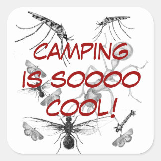 Funny Camping Stickers, Funny Camping Sticker Designs