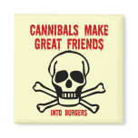 Funny cannibals fridge magnet