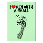 Funny carbon footprint greeting cards