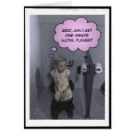 Funny Card - Girl on a Toilet