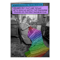 Funny Card - Mildred, the gay Betsy Ross cards