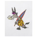 funny cartoon beach donkey flyers