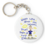 Funny Cartoon Break Up Keychain