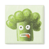 Funny Cartoon Broccoli Guy Fridge Magnets
