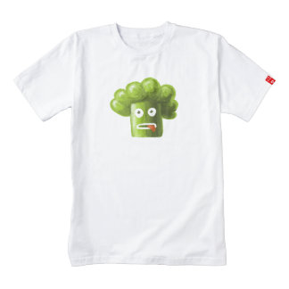 Funny Cartoon Broccoli Zazzle HEART T-Shirt