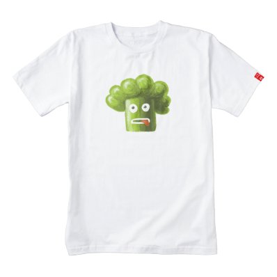 Funny Cartoon Broccoli Zazzle HEART T-Shirt
