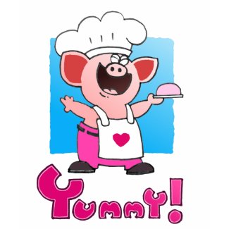 Funny Cartoon Chef T Shirt | Funny Pig Chef Tshirt shirt
