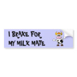 Funny Cartoon Cow Bumper Stickers