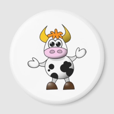 Funny Cartoon Cow magnets