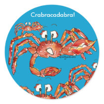 Funny Cartoon Crabs Stickers by zooogle Funny Cartoon Crabs Stickers