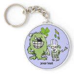 Funny Cartoon Creatures Personalized Keychains