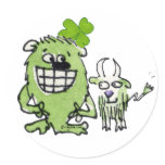 Funny Cartoon Creatures Stickers stickers