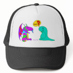 Funny Cartoon Dinos Cute Dinosaur Dragon Rawr? hats