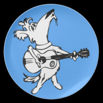 Funny cartoon dog plates