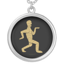 Funny Cartoon Egyptian Mummy Pyramids Custom Custom Necklace