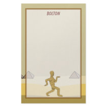 Funny Cartoon Egyptian Mummy Pyramids Custom Custom Stationery