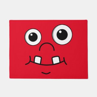 Funny Cartoon face Doormat