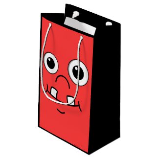 Funny Cartoon face Small Gift Bag