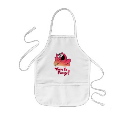 Funny Cartoon Fat Cat | Funny LOL Fat Cat Apron by Toonboy. Funny LOL Cat | Funny Cartoon Cat