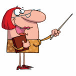 Funny Cartoon Female teacher