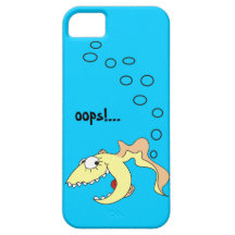 Funny Cartoon Fish Fart iPhone 5 Case