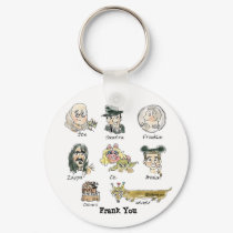 Funny Cartoon Frank You Keychains
