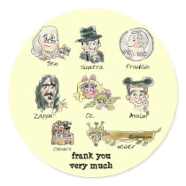 Funny Cartoon Frank You Very Much Sticker