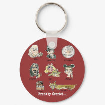 Funny Cartoon Frankly Scarlet Keychains by zooogle Funny Cartoon Frankly Scarlet Keychains