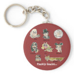 Funny Cartoon Frankly Scarlet Keychains