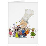 Funny Cartoon French Chef Greeting Cards
