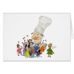Funny Cartoon French Chef cards