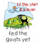 Funny Cartoon Goat Shirt American Apparel Fitted