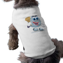 funny cartoon golf ball character pet clothes