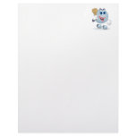 funny cartoon golf ball character custom letterhead