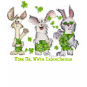 Funny Cartoon Irish Shamrock Leprechauns T Shirts by zooogle Funny Cartoon Irish Shamrock Leprechauns T Shirts