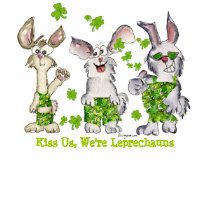 Funny Cartoon Irish Shamrock Leprechauns T Shirts