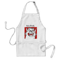 Funny Cartoon Monster Chef's Apron by monsterzoo Funny Cartoon Monster Chef's Apron