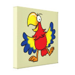 Funny cartoon parrot